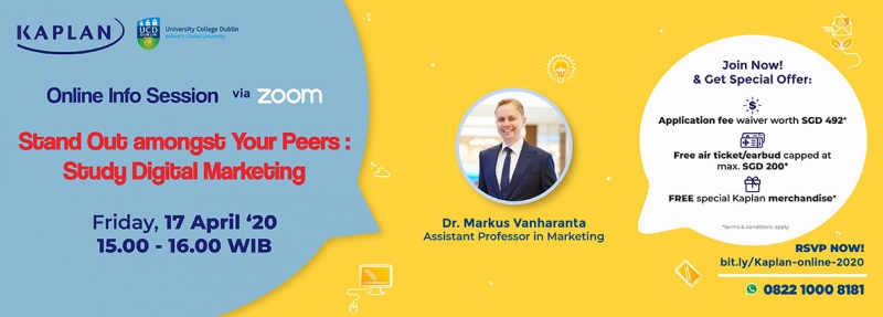 Digital Marketing Major Free Online Seminar ft Kaplan Singapore