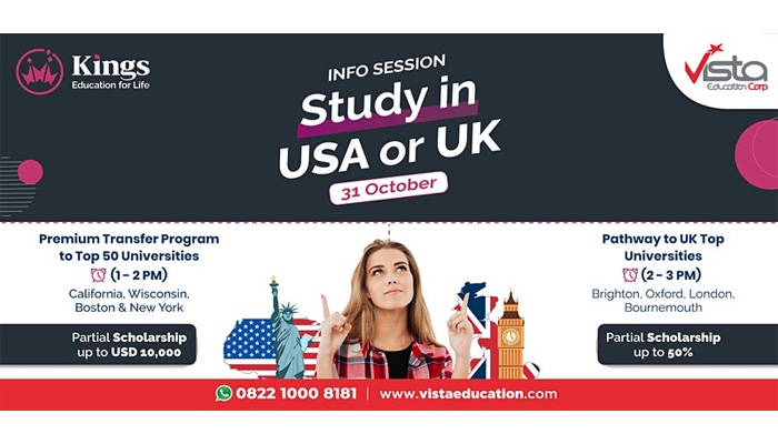 Kuliah di USA atau UK, Mana yang Lebih Menguntungkan? Free Webinar