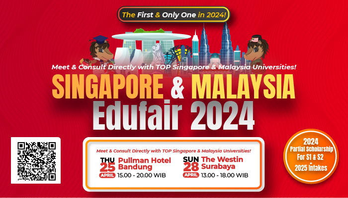 Pameran pendidikan Singapore dan Malaysia Edufair 2024